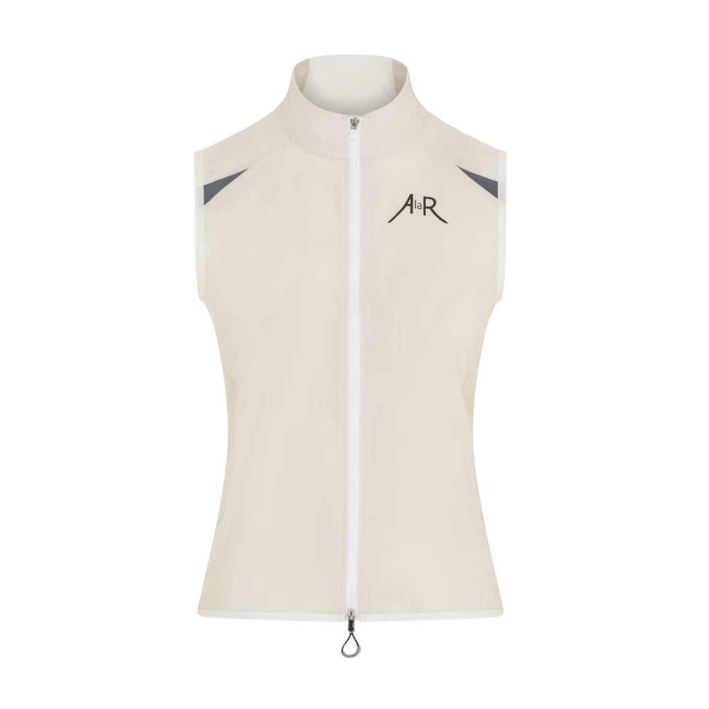 Womens Siempre Gilet - Ecru White